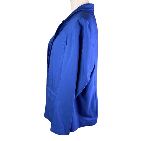 Lane Bryant Modernist Collection Blazer Jacket Royal Blue 28 Work New - Picture 5 of 10